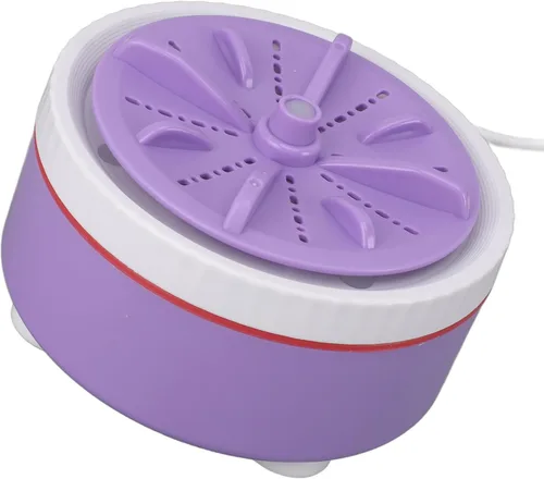Vista 4 de Mini lavadora turbo, lavadora de ropa pequeña portátil USB para viajes de negocios, lavadora de lavandería ajustable con temporizador para ropa