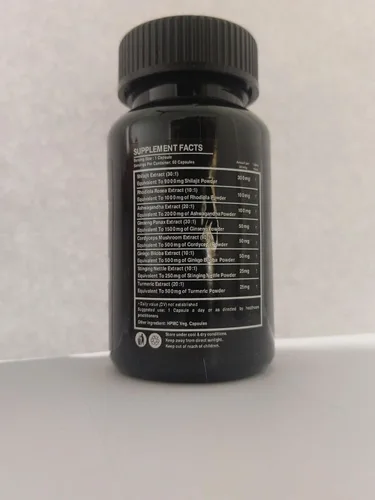 Vista 9 de 8 en 1 Shilajit 9000 Panax Ginseng 1500 MG Ashwagandha 2000 MG Rhodiola Rosea 1000MG, cúrcuma 500 MG, Gingko Biloba 500 mg, ortiga escozante 250 MG