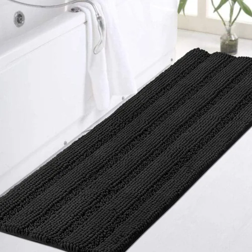 Vista 164 de Turquoize Alfombra de baño de chenilla de lujo para baño, extra absorbente, alfombra de ducha de microfibra antideslizante para baño, alfombra Aqua