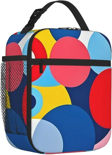 Vista 16 de Bolsa de almuerzo divertida para niños con pelotas deportivas, bolsa reutilizable para baloncesto, fútbol, fútbol americano y béisbol, lonchera