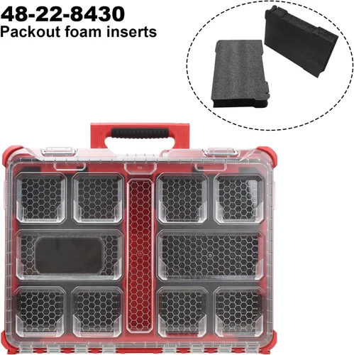 Vista 3 de 48-22-8430 Insertos de espuma de embalaje para cajas de herramientas de cajones de paquetes - (insertos de espuma Econo 2 piezas)