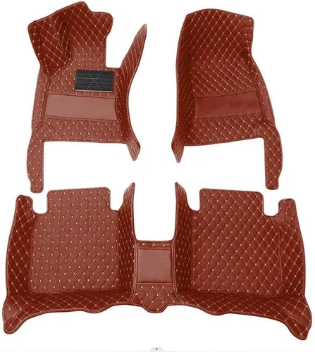Vista 34 de Tapetes de automóvil personalizados para el 99% de modelos de vehículos, cuero, tapicería completa, color beige, rojo, rosa, azul, púrpura