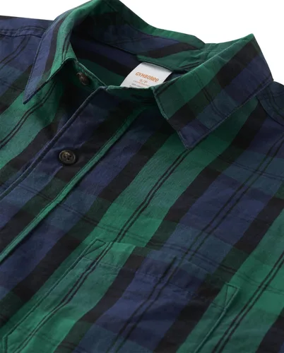 Vista 2 de Gymboree Camisa de manga larga con botones a cuadros para hombre