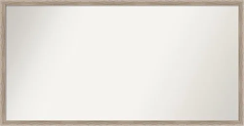 Vista 36 de Amanti Art Espejo de baño blanco para sobre el fregadero, 24 x 27 pulgadas, espejo de tocador rectangular con cuña de madera dura, marco de madera