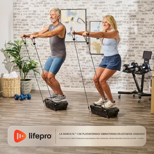 Vista 6 de Lifepro HexaPlate Vibration Plate Exercise Machine with Magnetic Acupoints Negro