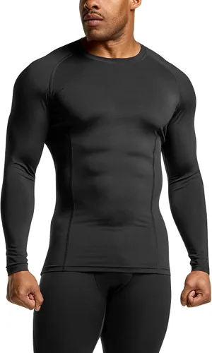 Vista 8 de ATHLIO - Paquete de 1 o 3 camisetas de compresión de manga larga con protección FPU 50+ para hombre, camiseta de protección para deportes acuáticos