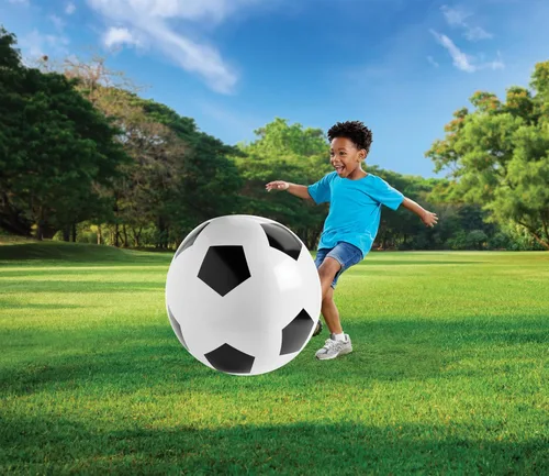 Vista 5 de Kidoozie Balón de fútbol gigante, comienza la diversión gigante con el juego activo, perfecto para pequeños atletas a partir de 3 años