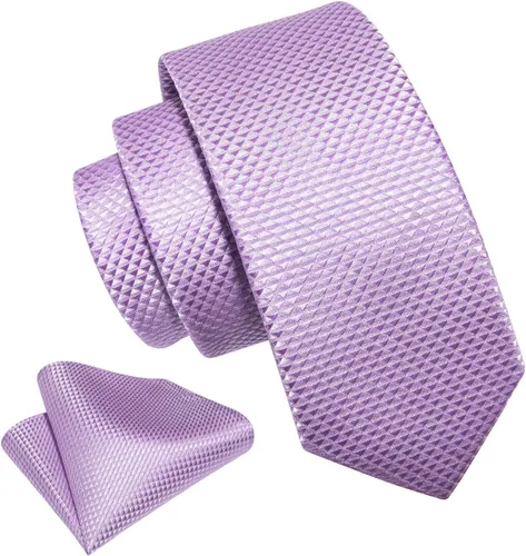 Vista 275 de Barry.Wang Corbata de niño regular seda tejida rayas sólido lazo bolsillo cuadrado
