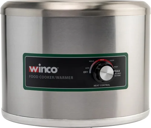 Vista 7 de Winco Calentador eléctrico redondo para alimentos, 550 W, 120 V, 7 cuartos de galón