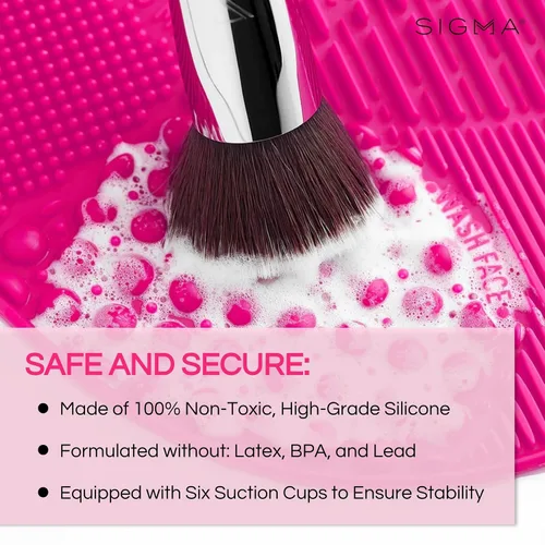 Vista 7 de Sigma Beauty Sigma Spa Express - Tapete de limpieza para mujer, color rosa, talla única
