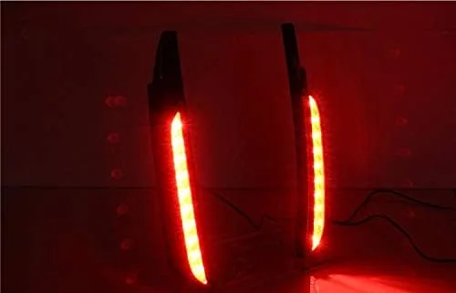 Vista 7 de Luz trasera del pilar del tronco del LED Freno de la columna de la lámpara LED Freno/Luz de conducción Reemplazo para Toyota Fortuner 2015-2017