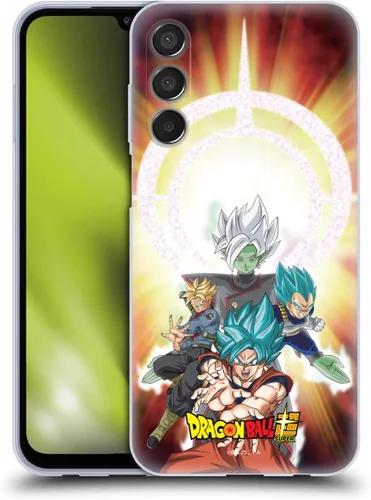 Vista 263 de Head Case Designs Funda de gel con licencia oficial de Dragon Ball Super Group Future Trunks Arc Characters [protección de grado militar] compatible