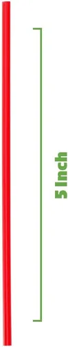Vista 2 de Comfy Package [5 pulgadas - 1000 unidades] Agitadores de café y cócteles/pajitas desechables de plástico para sorber - Rojo Convenient 5" Stir