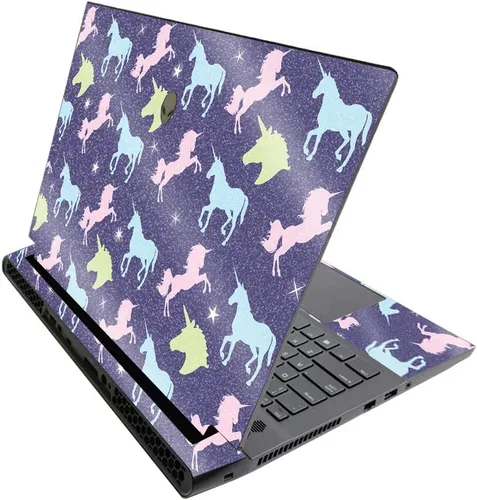 Vista 249 de MightySkins - Skin brillante con purpurina para Alienware M17 R3 (2020) y M17 R4 (2021) - Diversión de los años 90 Acabado duradero con purpurina