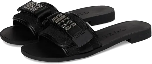 Vista 8 de GUESS Women's Elyze Logotipo dorado/marrón 710
