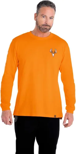 Vista 2 de Legendary Whitetails Camiseta de manga larga para hombre con gráfico, preencogida, 100% algodón pesado