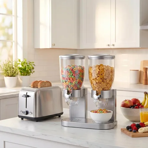 Vista 6 de Dispensador único Zevro de alimentos secos, Dispensador doble