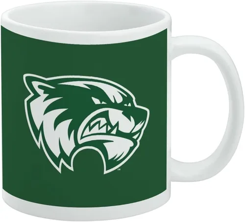 Vista 478 de Taza de cerámica con el logotipo principal de la Universidad Rider, taza de regalo novedosa para café, té y bebidas calientes, 11oz, blanca