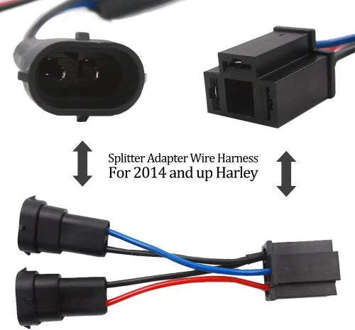 Vista 5 de Belt&Road - Faro delantero LED redondo de 7 pulgadas para 2014-2023 + HD Street Glide Special y Road King Special, Hi-Lo Beam con adaptador de doble