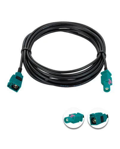 Vista 6 de Fakra Z macho a Fakra Z hembra RF cable coaxial 3.3ft/1m RG174 para navegación GPS estéreo del coche