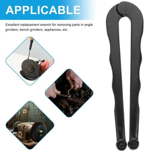 Vista 4 de Llave inglesa de ángulo ajustable, llave de cara ajustable, alicates de pasador para tuercas redondas con agujeros perforados