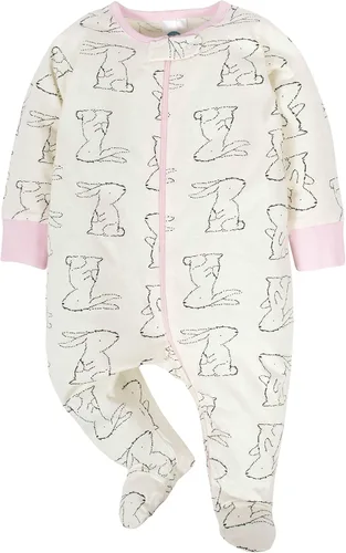 Vista 2 de Gerber - Paquete de 4 mamelucos con pies para bebés, 4 unidades Sleep N' Play Footie