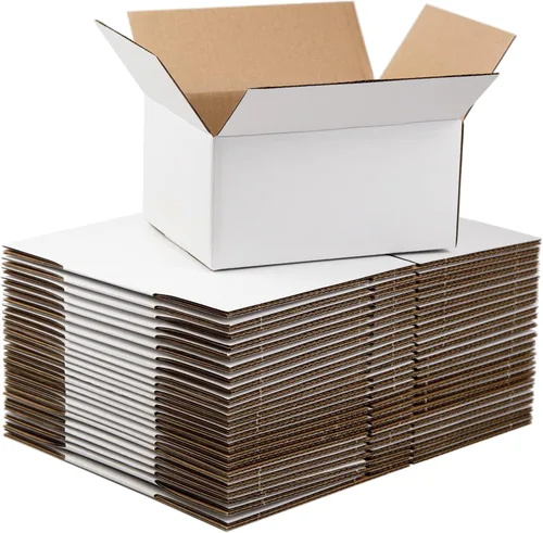 Vista 13 de SUNLPH Cajas de envío blancas de 4 x 4 x 4 pulgadas, cajas pequeñas de cartón corrugado, paquete de 25