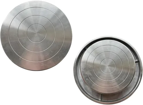 Vista 6 de Feqsky Plataforma giratoria de doble cara de 4.7 ''/5.9 '' para plataforma de escultura de arcilla cerámica rueda de cerámica herramientas