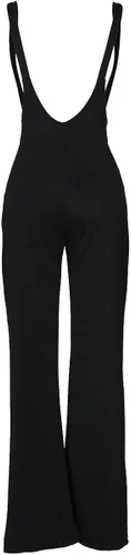 Vista 4 de Sprifloral Womens High Waisted Zipper Front Bell Bottom Pants Suspender Jumpsuits Overalls