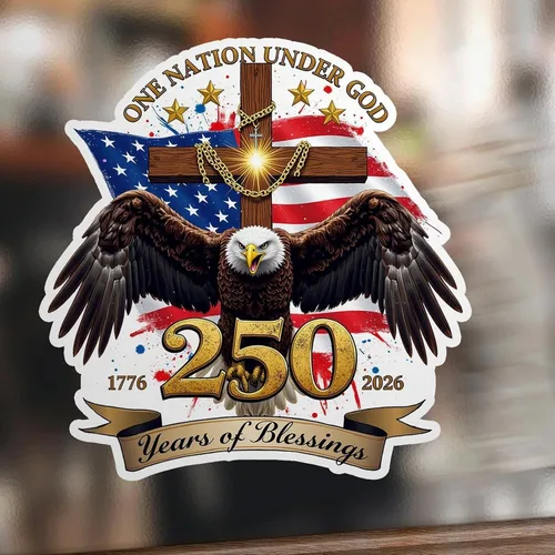 Vista 3 de ArogGeld Calcomanías para perros con el 250 aniversario de mercancía de Estados Unidos para automóviles América del 250 de julio, decoraciones