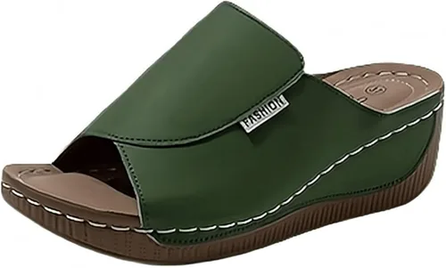 Vista 16 de Sandalias ortopédicas para mujer con soporte para el arco, sandalias cómodas para caminar, sandalias ortopédicas de verano