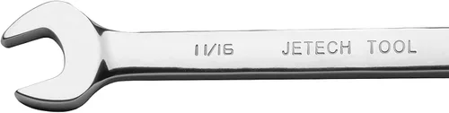 Vista 4 de Jetech Llave combinada de trinquete de 11/16 pulgadas (paquete de 10), llaves de engranajes de grado industrial con diseño de 12 puntos, trinquete