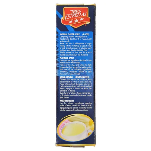 Vista 4 de Tres Estrellas Harina de arroz Harina de Arroz (paquete de 4, total de 70.56oz)