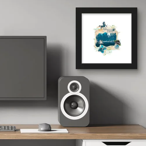 Vista 5 de Trends International Gallery Pops Harry Potter - Póster de pared de bosque prohibido, 12 x 12 pulgadas, versión enmarcada en negro Versión con marco