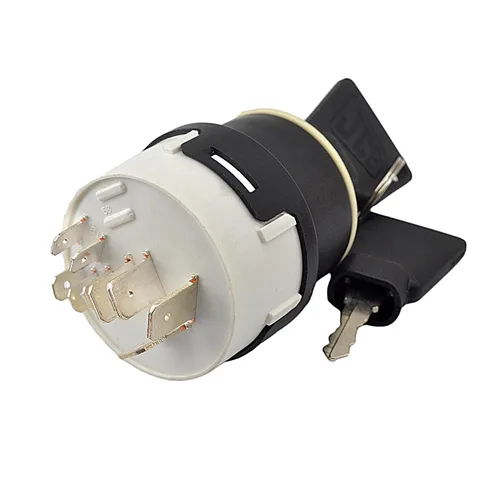Vista 2 de BUYMACHINERYPARTS 701/80184 Interruptor de encendido compatible con retroexcavadora JCB 3CX 4CX 3 Pisition 9 Terminal con 2 llaves