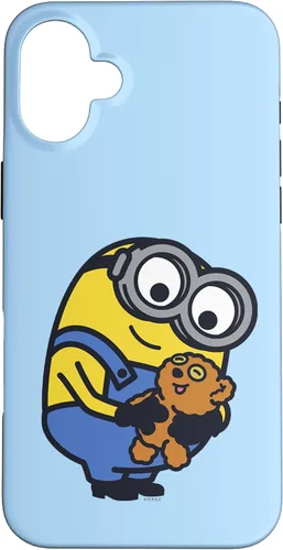 Vista 22 de iPhone 13 Despicable Me Minions Bob Holding Teddy Bear Case