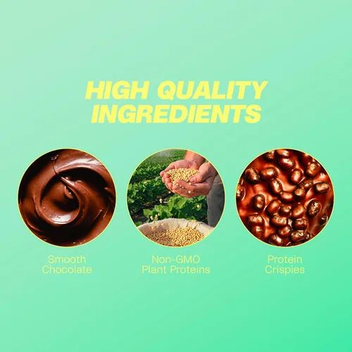 Vista 7 de Misfits Barras de proteínas veganas, paquete de chips de chocolate con caramelo y menta, paquete de 24