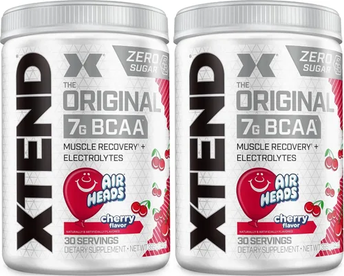Vista 26 de Xtend Polvo Original BCAA, 7g de BCAAs y 2.5g de L-Glutamina para la Recuperación Muscular, Hidratación y Músculo Delgado, Bebida Sin Azúcar
