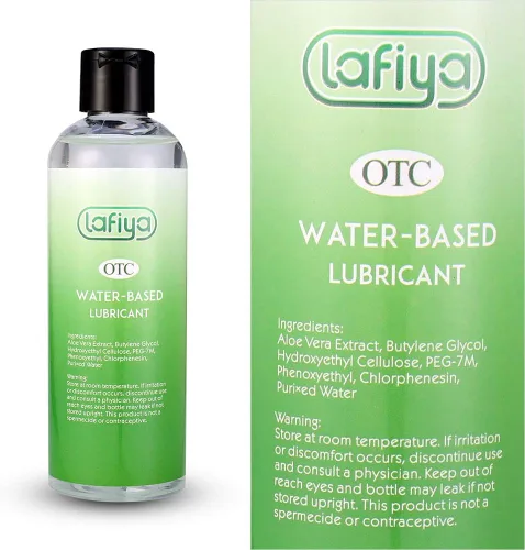 Vista 3 de Lafiya Lubricante personal de aloe, lubricante orgánico a base de agua de larga duración para sexo, lubricante sexual para pieles sensibles, 8