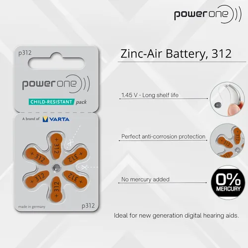 Vista 2 de Power One Tamaño de batería P312