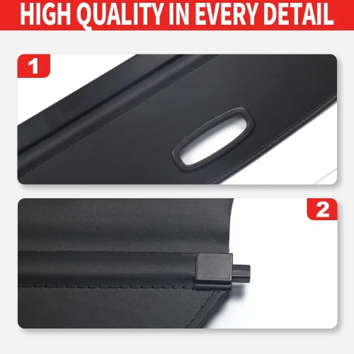 Vista 4 de Cubierta de carga retráctil para Subaru Impreza 2014-2016 y accesorios de cubierta de maletero negra Crosstrek XV 2013-2017