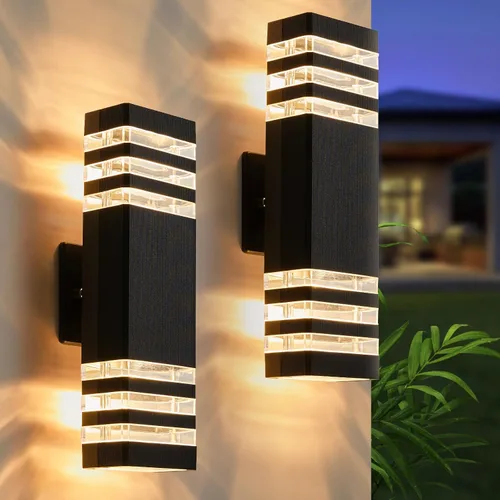 Vista 16 de LMP LED luz de pared cuadrada, luces al aire libre, cuerpo de aluminio impermeable, 3000k 5W con certificado ETL