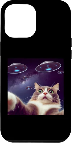 Vista 6 de Funda clásica para iPhone 15 con diseño de gato alienígena