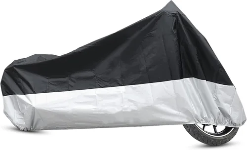 Vista 22 de uxcell L 190T Protector contra Lluvia y Polvo Negro+Verde para Motocicleta y Scooter 168 cm para Harley Davidson
