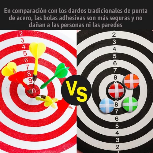 Vista 3 de Skylety 30 bolas adhesivas para tablero de dardos de tela para niños, bolas de gancho y bucle de dardos con bolsa de almacenamiento, accesorios