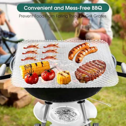 Vista 7 de Cubierta para Parrilla, Cubiertas de Parrilla BBQ Desechables, Paquete de 10 Cubiertas para Parrilla para Parrilla al Aire Libre, Forros de Parrilla