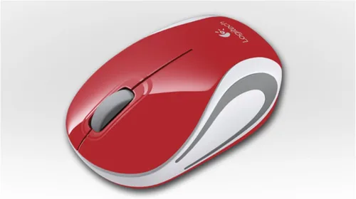 Vista 3 de Logitech M187 Mini Mouse Inalámbrico Rojo