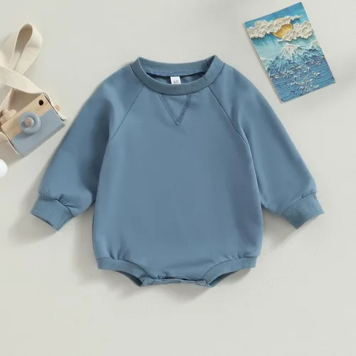 Vista 2 de Sudadera de gran tamaño para bebé, niña, niño, suéter de manga larga, con burbujas