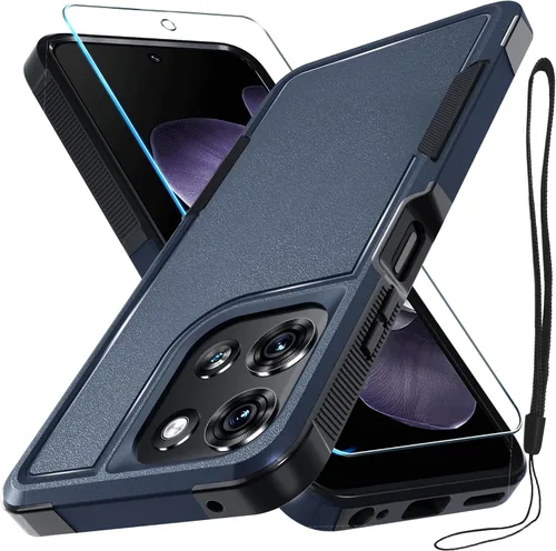 Vista 8 de Funda compatible con Moto G 5G 2024, cuerpo completo, resistente, resistente, a prueba de golpes, con correa de cordón, protector de pantalla