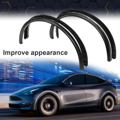 Vista 6 de PIT66 Guardabarros compatibles con Tesla Modelo Y 2020-2024, 4